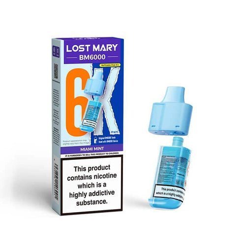 Lost Mary BM6000 Prefilled Pods Pack of 5 - Miami Mint