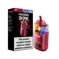 MAXGO 33k Prefilled Vape Kit Box of 5 - Blueberry Raspberry / Cherry Ice