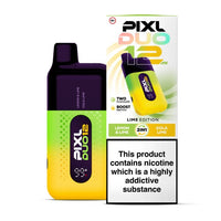 Pixl Duo 12000 Disposable Vape Box of 5 - Lime Edition