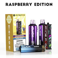 Pyne Pod Click 50k Prefilled Pod Vape Kit Box of 5 - Raspberry Edition