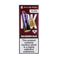 Pyne Pod Click 50k Replacement Pods Pack of 5 - Fresh Raspberry Mojito