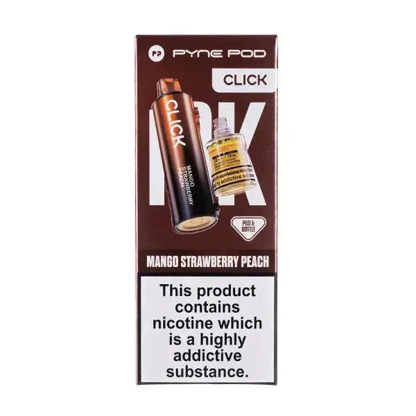 Pyne Pod Click 50k Replacement Pods Pack of 5 - Mango Strawberry Peach