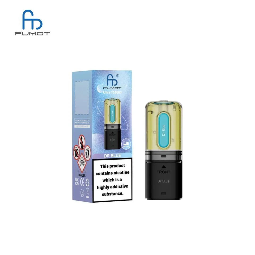 RandM Fumot T32000 Ultra Replacement Pods Pack of 5 - Dr Blue