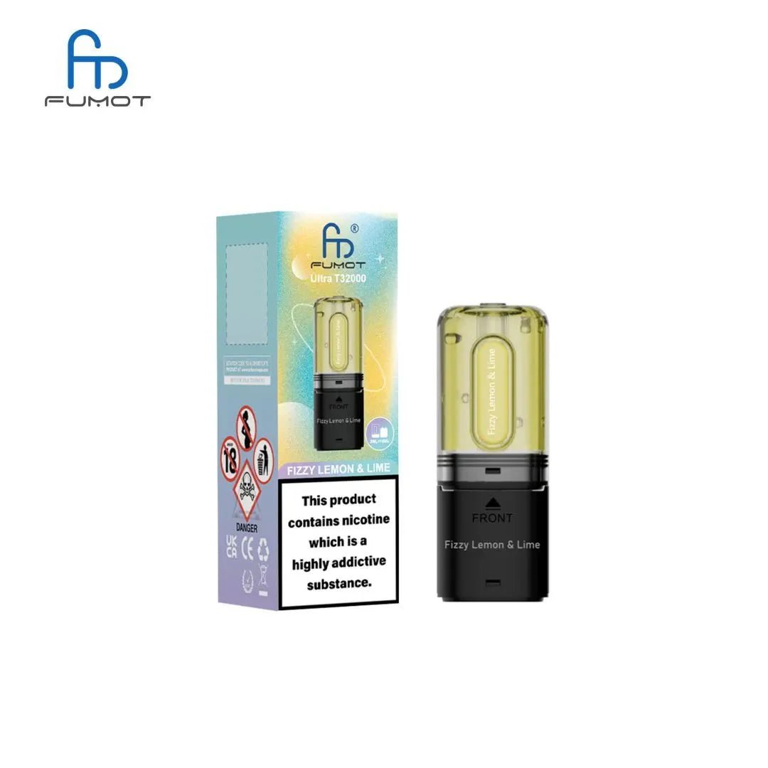 RandM Fumot T32000 Ultra Replacement Pods Pack of 5 - Fizzy Lemon & Lime