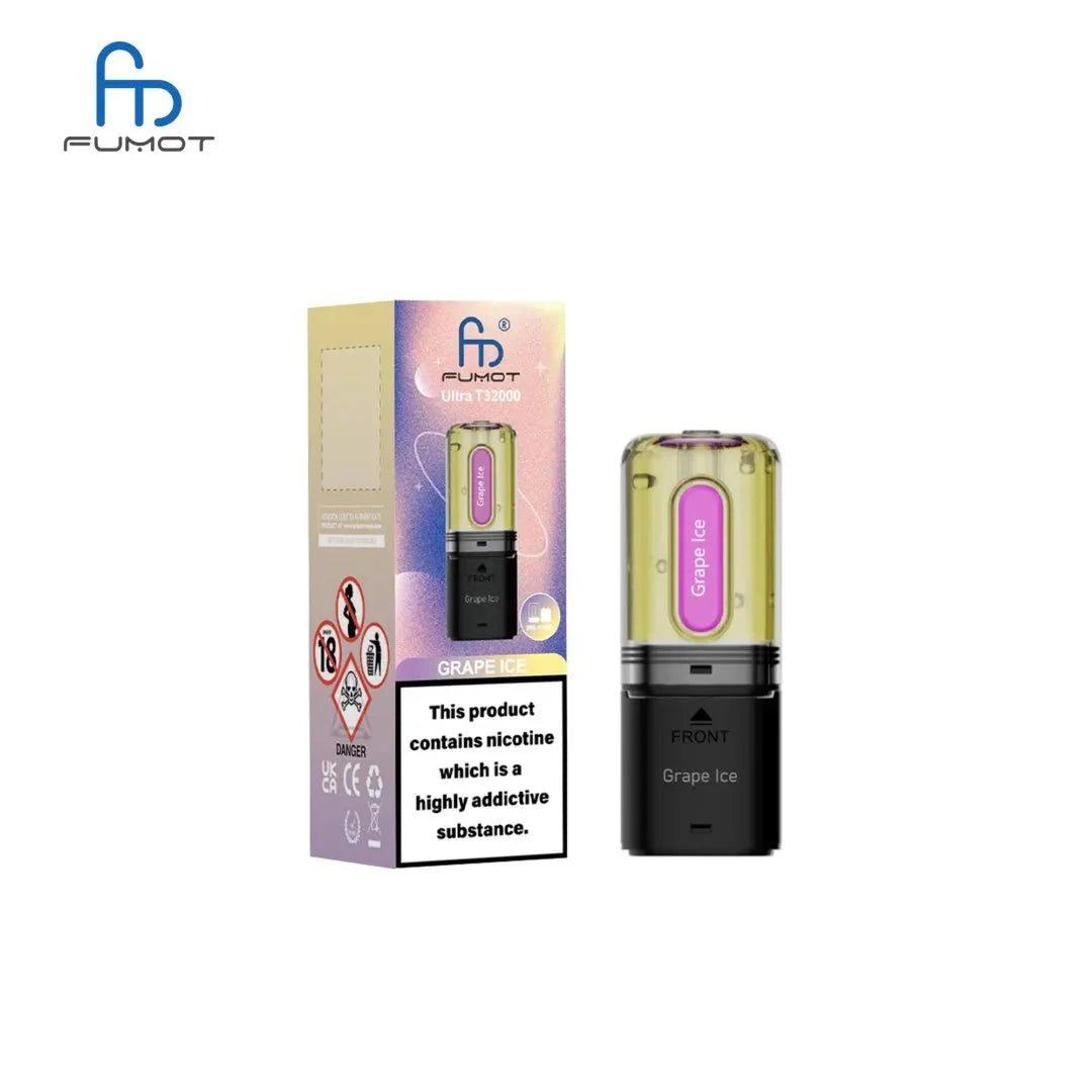RandM Fumot T32000 Ultra Replacement Pods Pack of 5 - Grape Ice