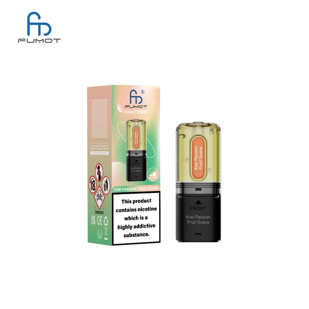 RandM Fumot T32000 Ultra Replacement Pods Pack of 5 - Kiwi Passionfruit Guava