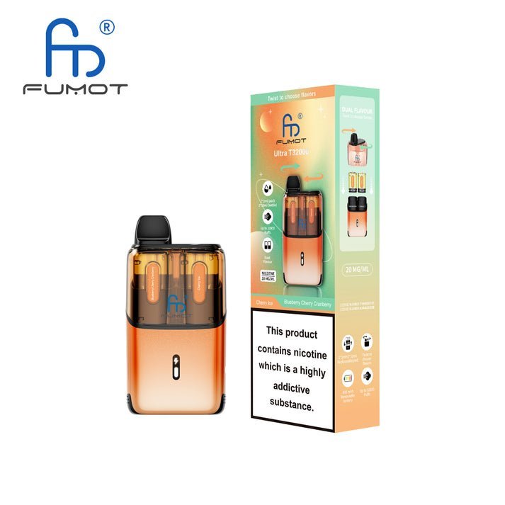 RandM Fumot T32000 Ultra Vape Kit Box of 5 - Cherry Ice / Blueberry Cherry Cranberry