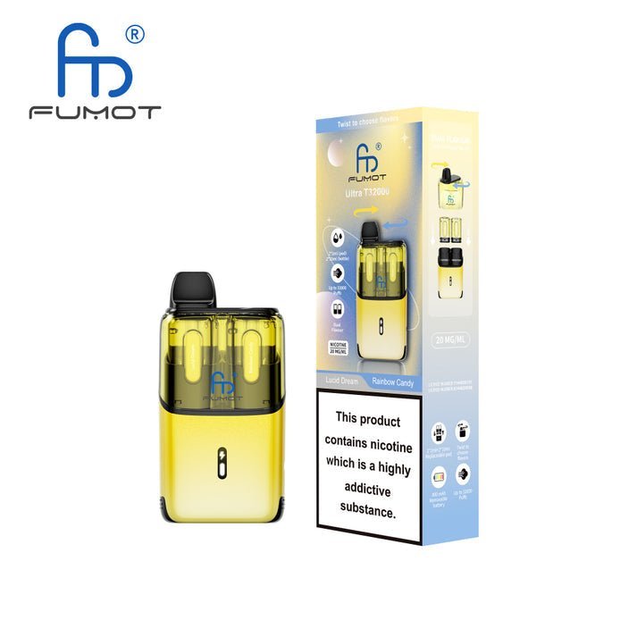 RandM Fumot T32000 Ultra Vape Kit Box of 5 - Lucid Dream / Rainbow Candy