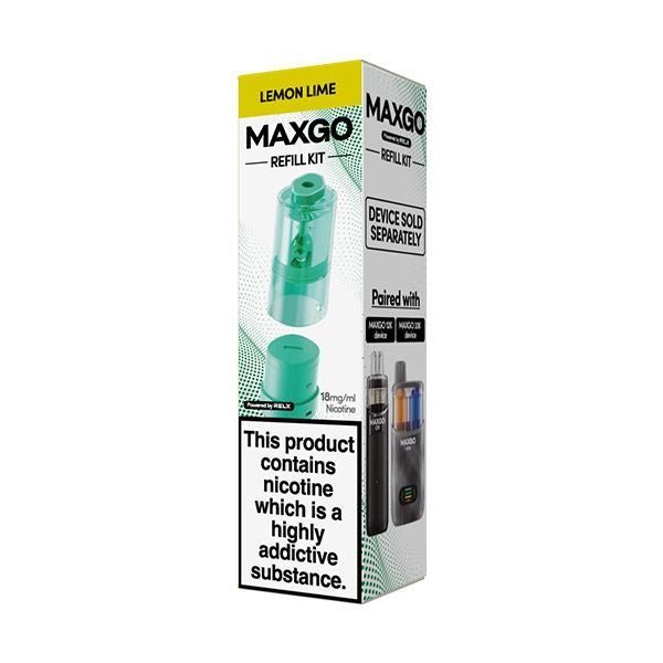 Relx Maxgo 33k & 12k Replacement Pods Box of 5 - Lemon Lime