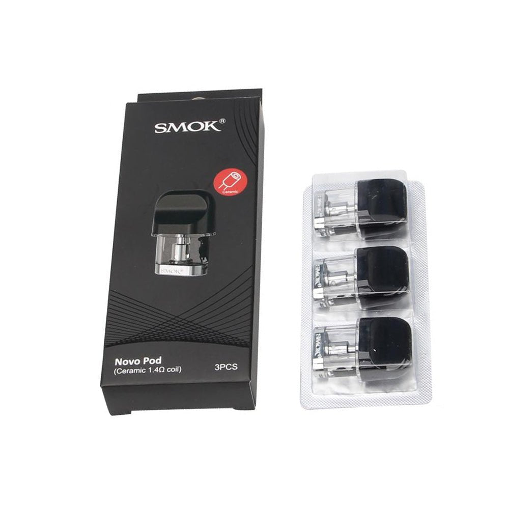 Smok Novo Replacement Pods - 3x EU Ceramic 1.4ohm