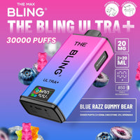 The Bling Ultra Plus 30k Prefilled Vape Pod Kit Box of 5 - Blue Razz Gummy Bear