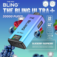 The Bling Ultra Plus 30k Prefilled Vape Pod Kit Box of 5 - Blueberry Raspberry