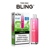 The Crystal Bling Max 8000 Prefilled Vape Pod Kit Box of 5 - Cherry Ice