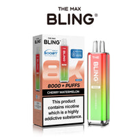 The Crystal Bling Max 8000 Prefilled Vape Pod Kit Box of 5 - Cherry Watermelon