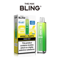 The Crystal Bling Max 8000 Prefilled Vape Pod Kit Box of 5 - Fresh Mint