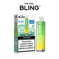 The Crystal Bling Max 8000 Prefilled Vape Pod Kit Box of 5 - Fruit Bomb