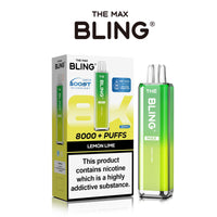 The Crystal Bling Max 8000 Prefilled Vape Pod Kit Box of 5 - Lemon Lime