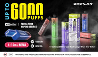 Vaplay VP6000 Prefilled Pod Vape Kit Box of 5 - Pineapple Ice