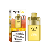 Vylo Duo 35k Prefilled Pod Kit Box of 5 - Passion Mango Peach/Juicy Peach