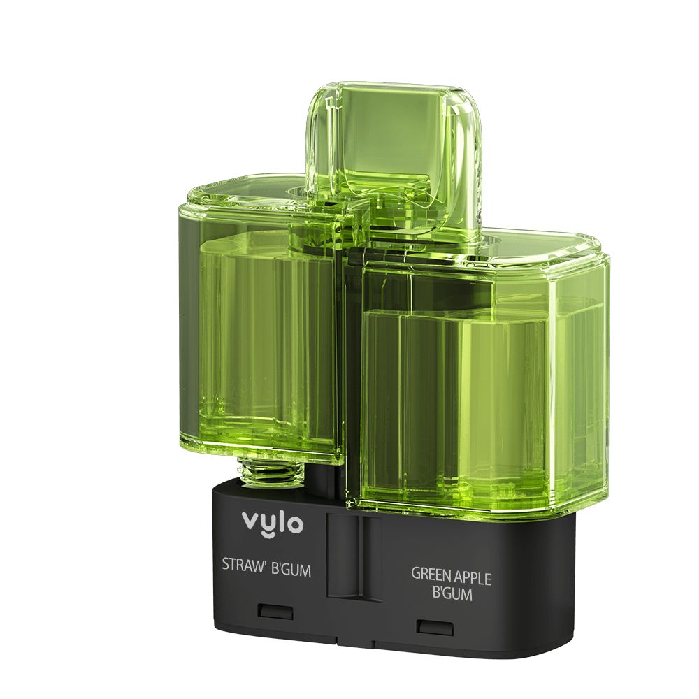 Vylo Duo 35k Prefilled Pods Box of 5 - Straw'B Gum/Green Apple B'Gum